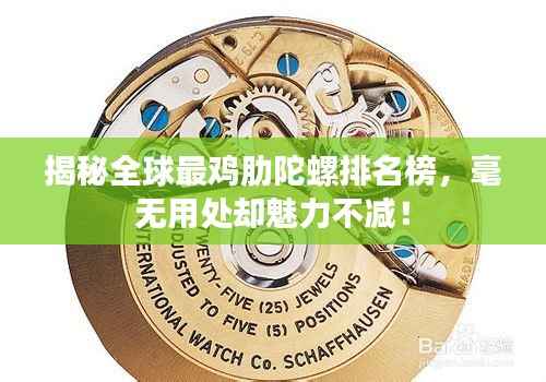 揭秘全球最鸡肋陀螺排名榜,毫无用处却魅力不减!