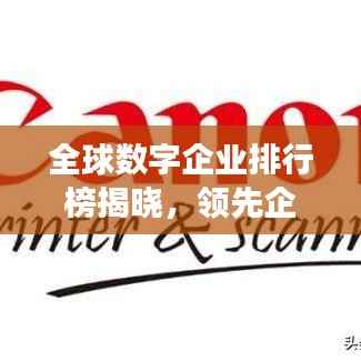 全球数字企业排行榜揭晓,领先企业榜单重磅出炉!